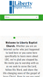 Mobile Screenshot of libertybaptistada.com