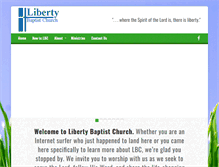 Tablet Screenshot of libertybaptistada.com